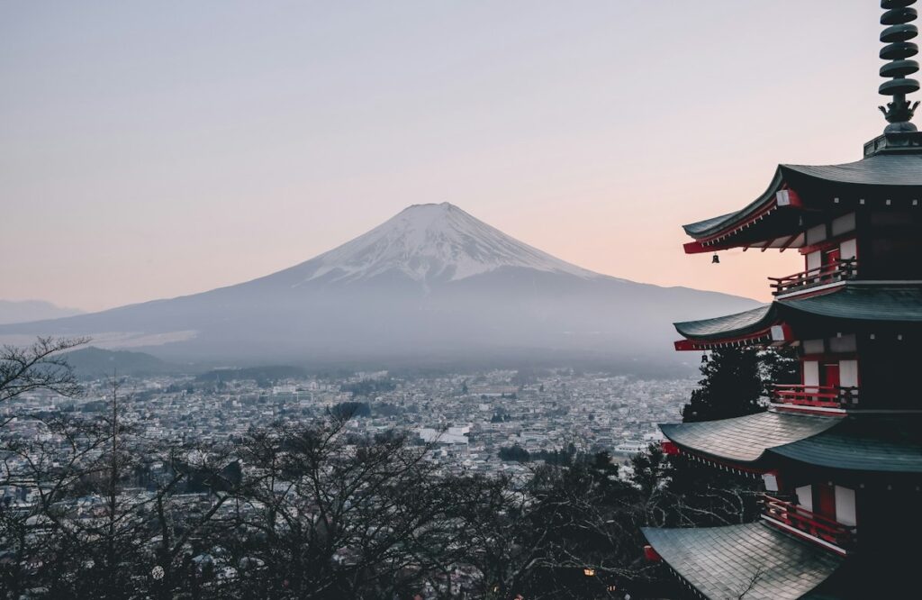 japan fuji pagoda cover